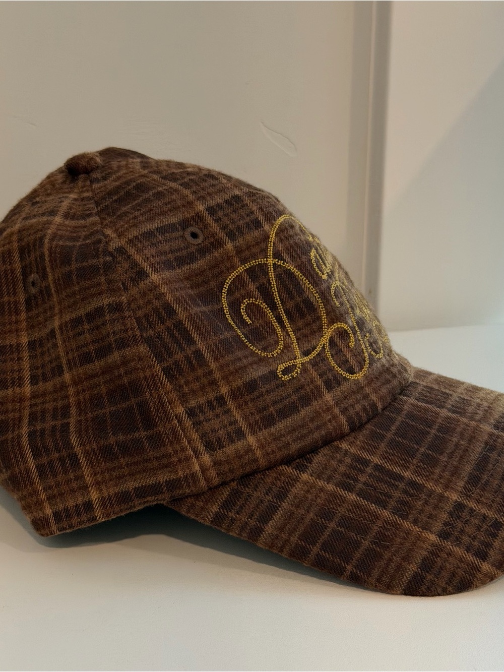 Dairy Boy Wool-Flannel Autograph Baseball Hat Brown Tonal Embroidered Script - Picture 3 of 7